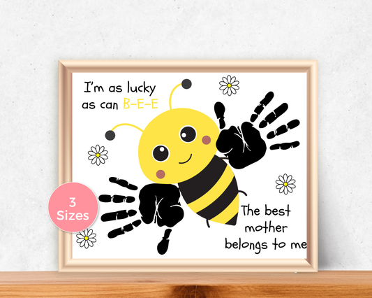 Bee Mom Handprint Art