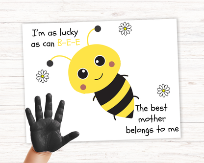 Bee Mom Handprint Art