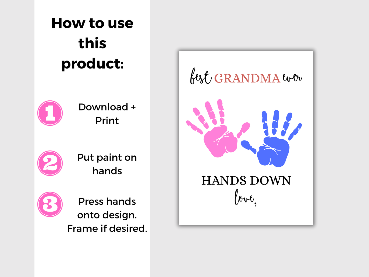 Best Grandma Handprint Art
