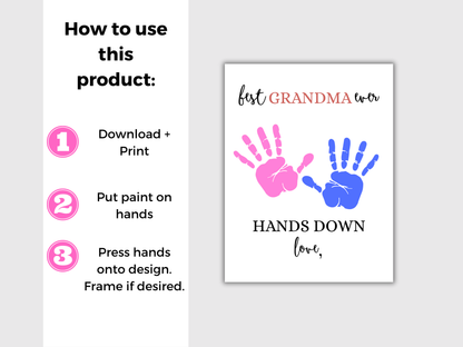 Best Grandma Handprint Art