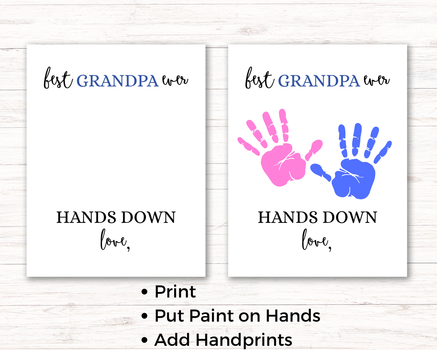 Best Grandpa Handprint Art