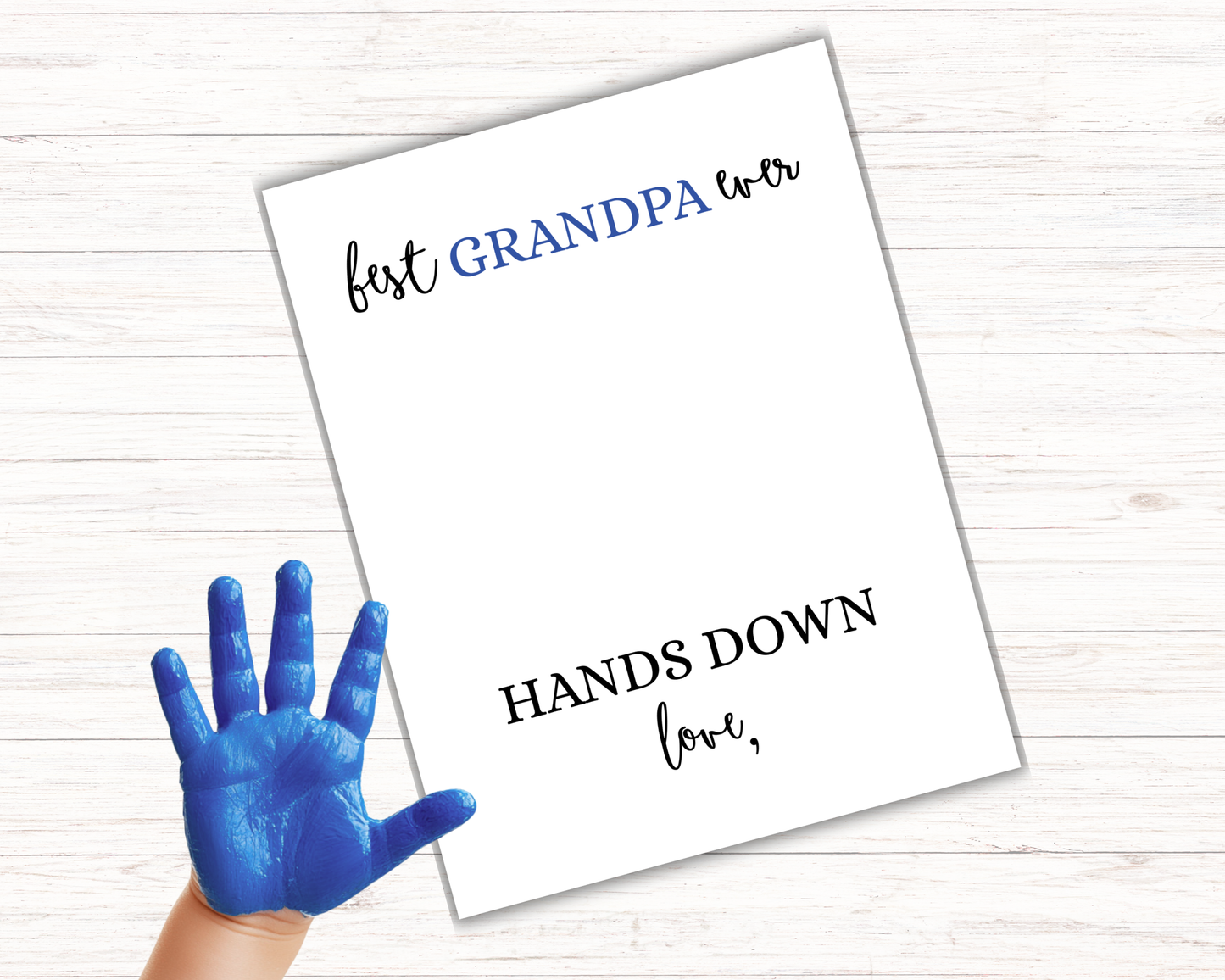 Best Grandpa Handprint Art