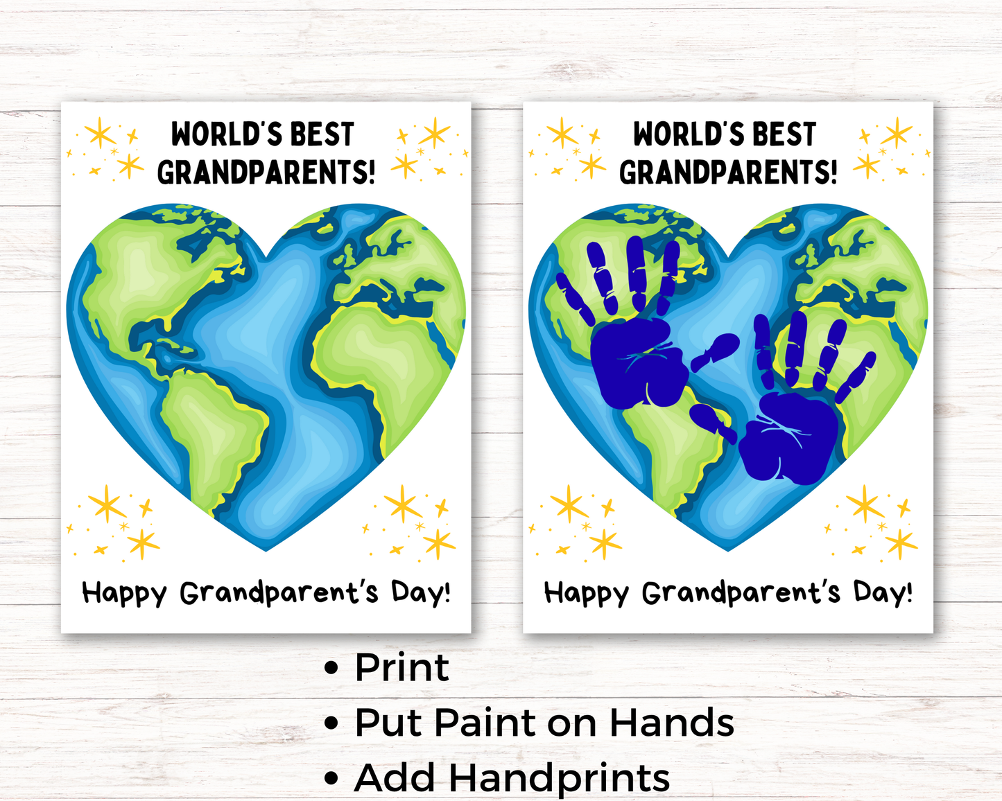 Best Grandparents Handprint Art