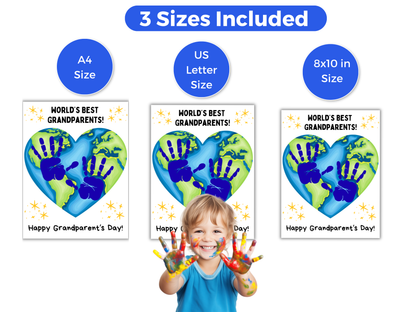 Best Grandparents Handprint Art