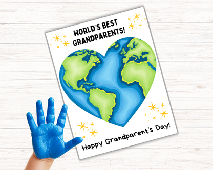 Best Grandparents Handprint Art