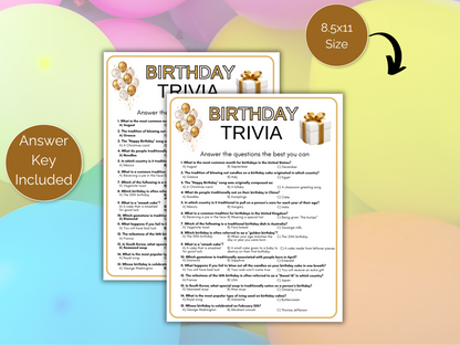Birthday Trivia Game