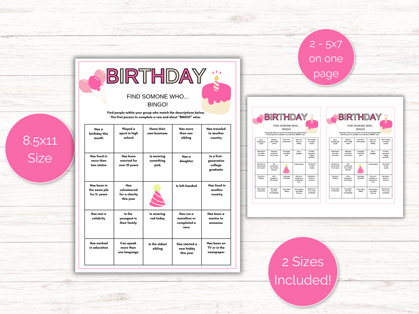 Birthday Find Someone Who