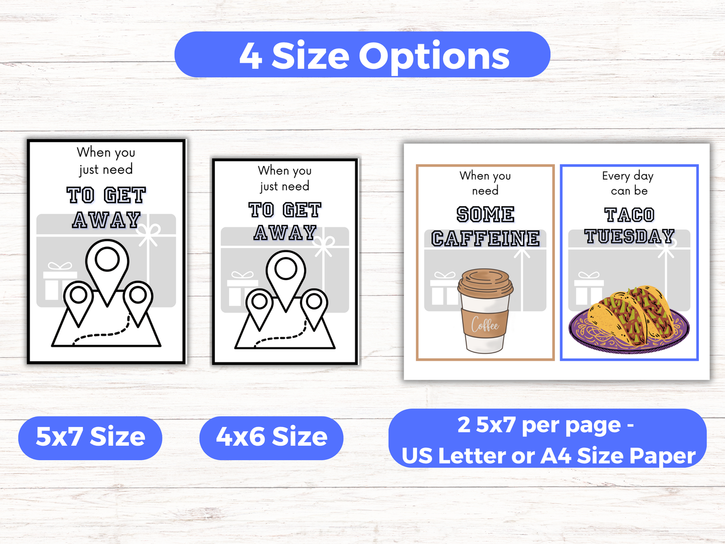 Birthday Gift Card Book for Him Editable or Printable