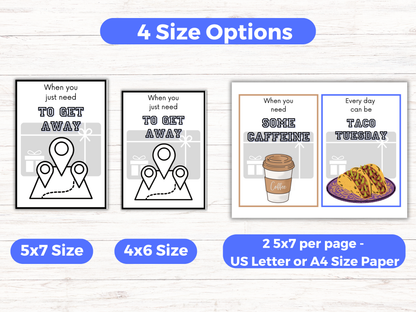 Birthday Gift Card Book for Him Editable or Printable