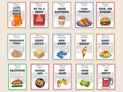 Birthday Gift Card Book for Him Editable or Printable
