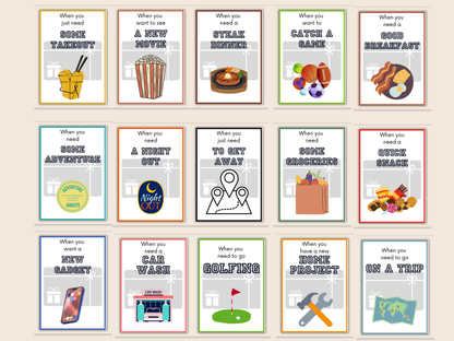 Birthday Gift Card Book for Him Editable or Printable