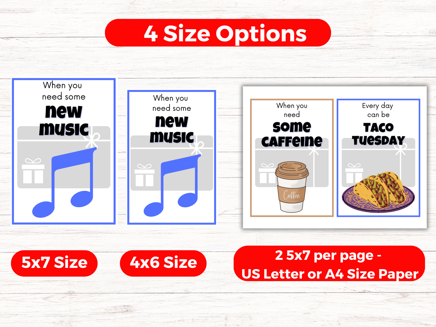 Birthday Gift Card Book Editable or Printable