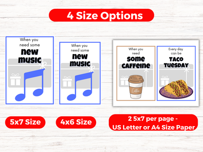 Birthday Gift Card Book Editable or Printable