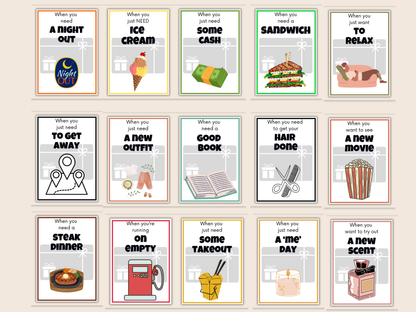 Birthday Gift Card Book Editable or Printable