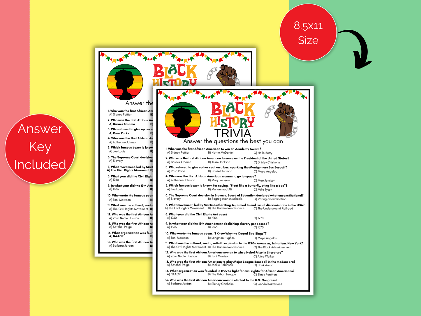 Black History Month Trivia Game