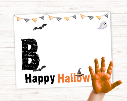 Boo Halloween Handprint Art