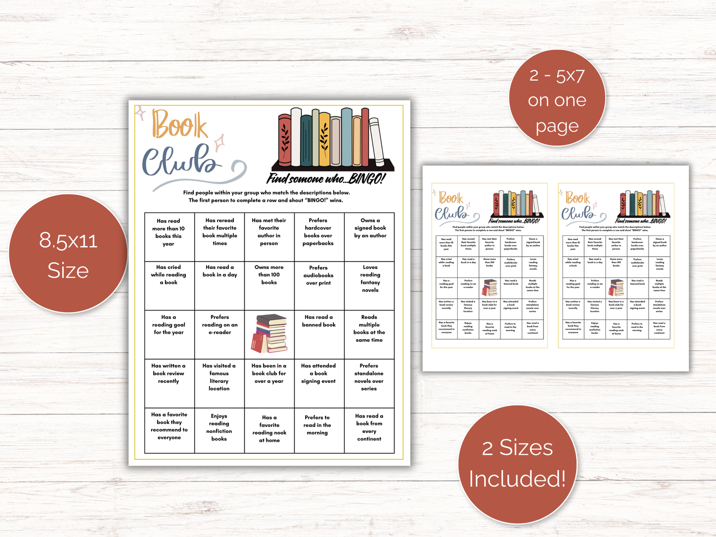 Book Club Find Someone Who