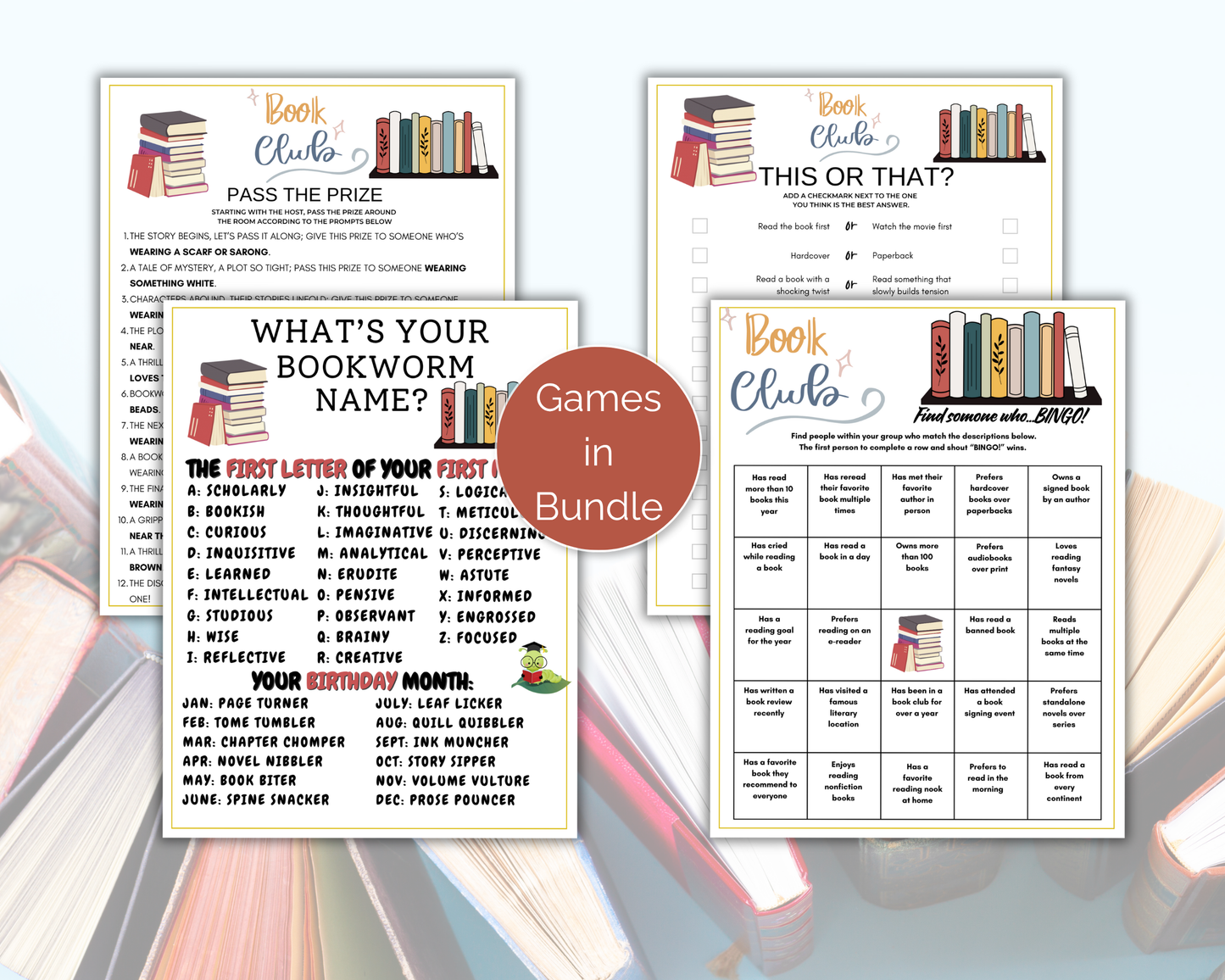 Book Club Game Bundle
