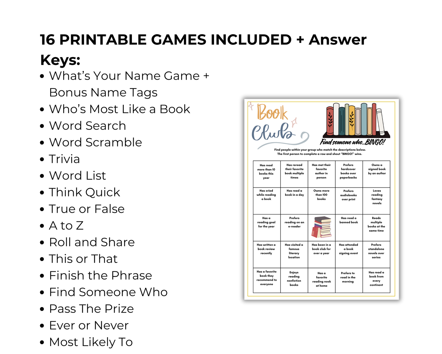 Book Club Game Bundle