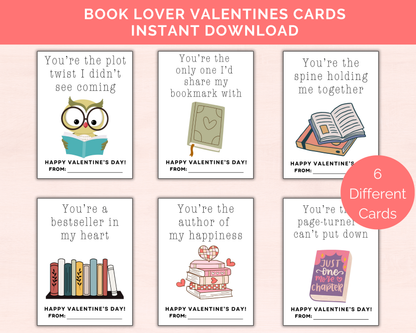 Book Lovers Valentine Cards
