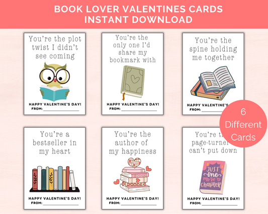 Book Lovers Valentine Cards
