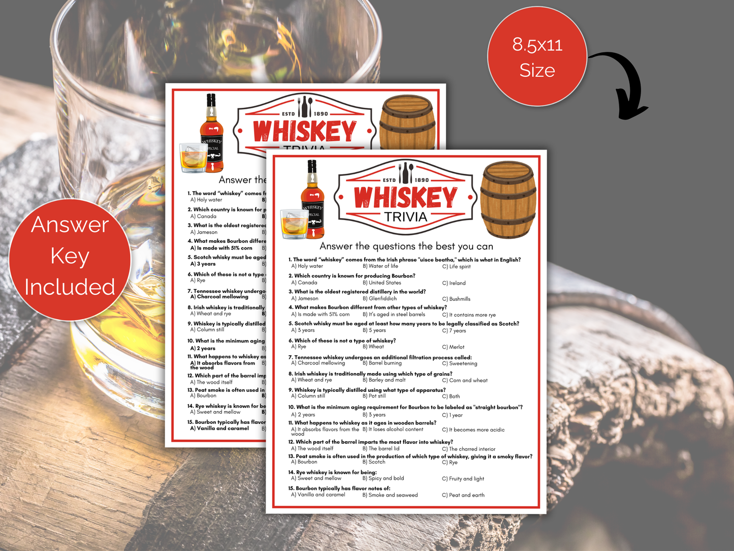 Bourbon Trivia Game