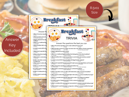 Breakfast Trivia Game