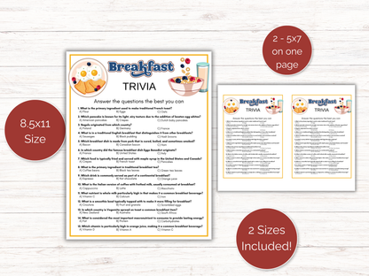 Breakfast Trivia Game