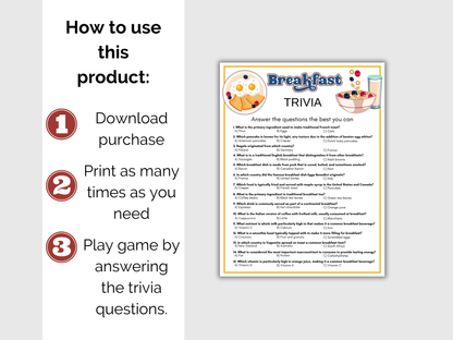 Breakfast Trivia Game