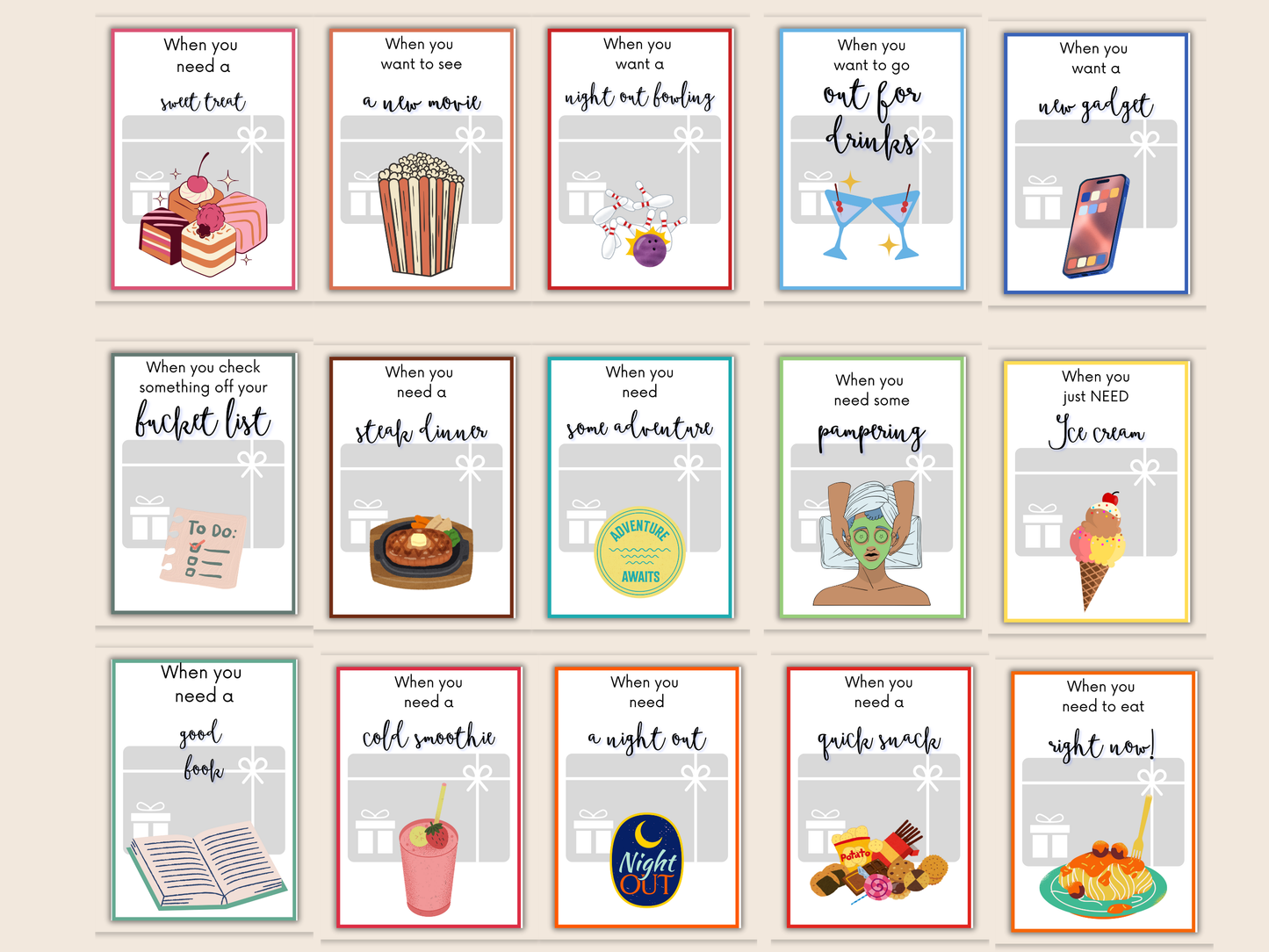Bridal Shower Gift Card Book Editable or Printable