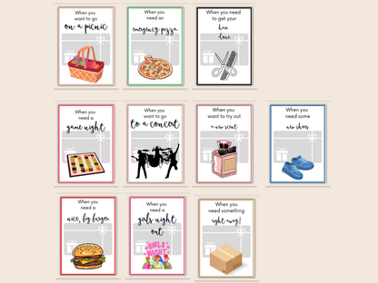 Bridal Shower Gift Card Book Editable or Printable