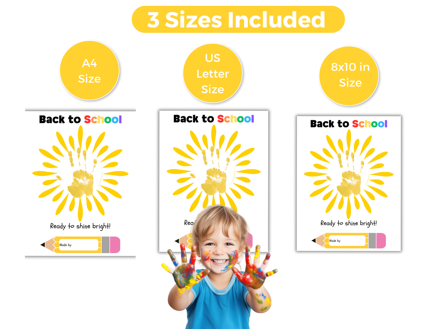 Back to School Handprint Art