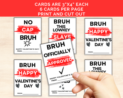 Bruh Valentine Cards