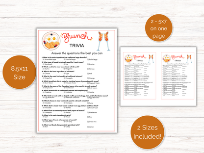 Brunch Trivia Game