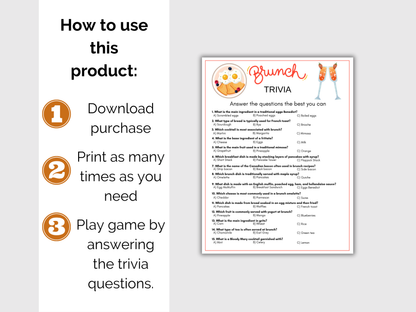 Brunch Trivia Game