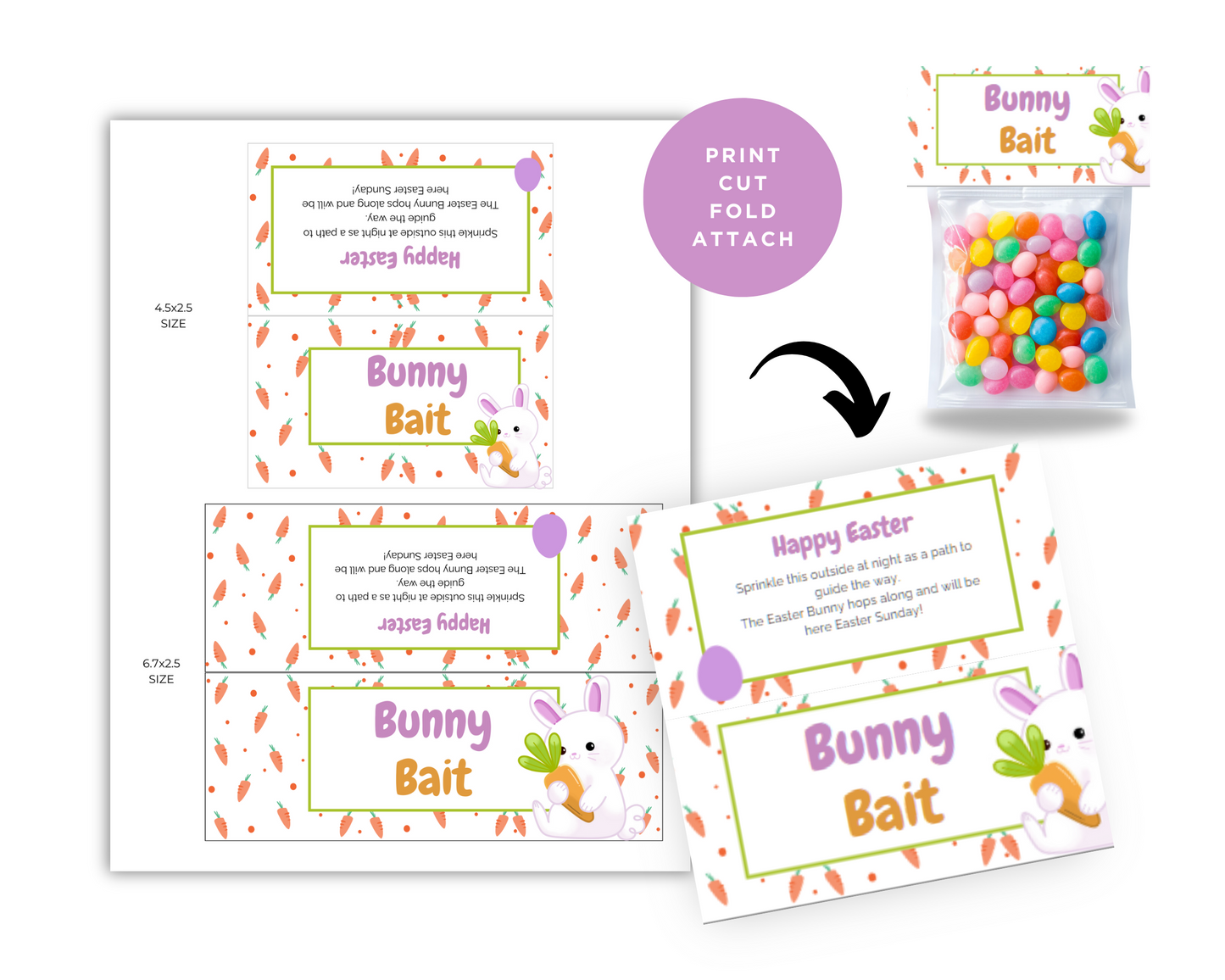Bunny Bait Printable Treat Bag Topper