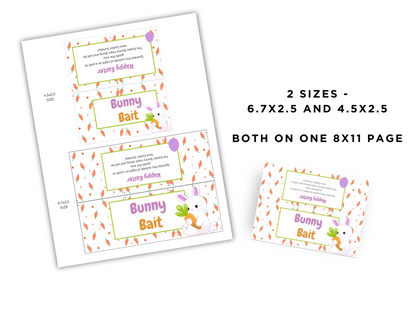 Bunny Bait Printable Treat Bag Topper