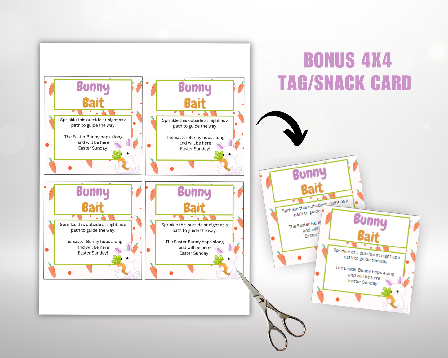 Bunny Bait Printable Treat Bag Topper