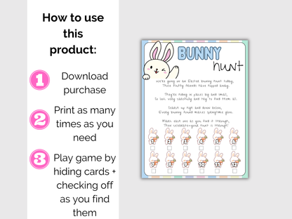 Easter Bunny Scavenger Hunt for kids