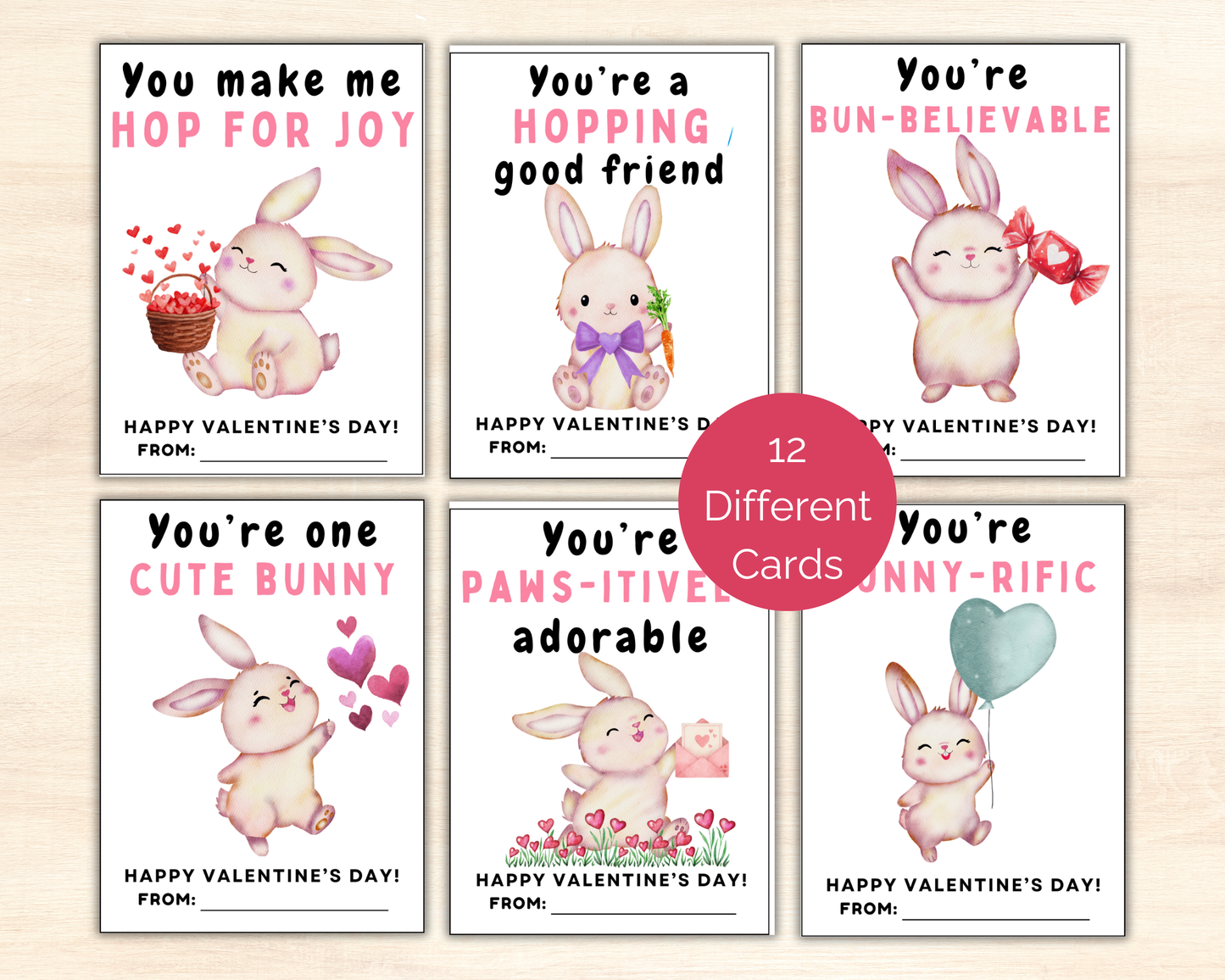 Bunny Valentine Cards