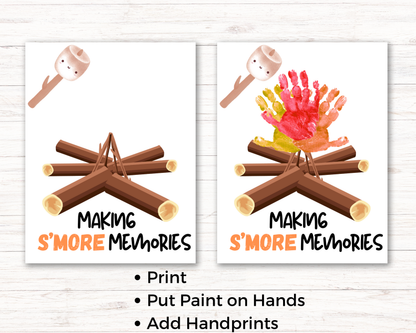 Smore's Handprint Art