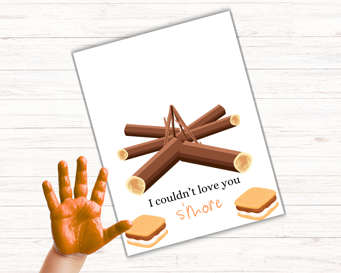 I Love You S'more Handprint Art