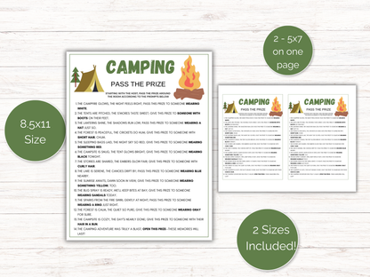 Camping Pass The Prize