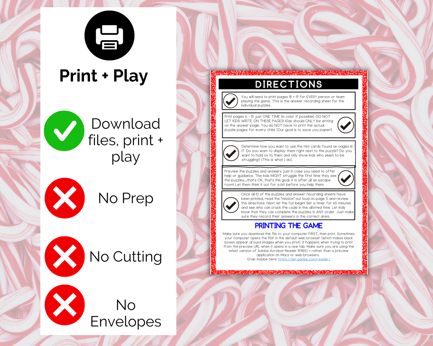 Candy Cane Escape Room