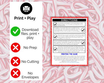 Candy Cane Escape Room