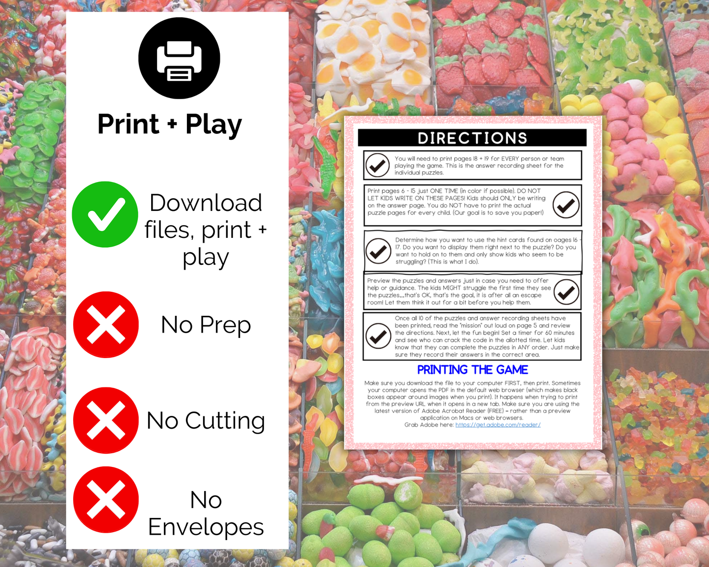 Candy Factory Escape Room Game