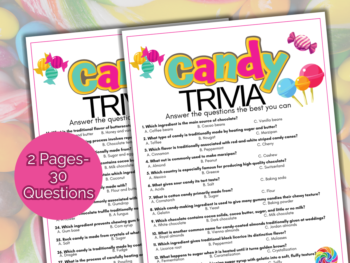 Candy Trivia Game