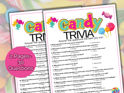 Candy Trivia Game