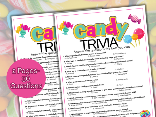Candy Trivia Game