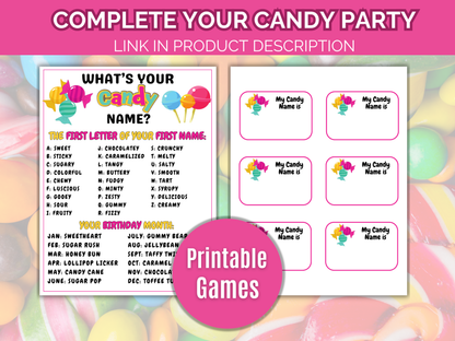 Candy Trivia Game